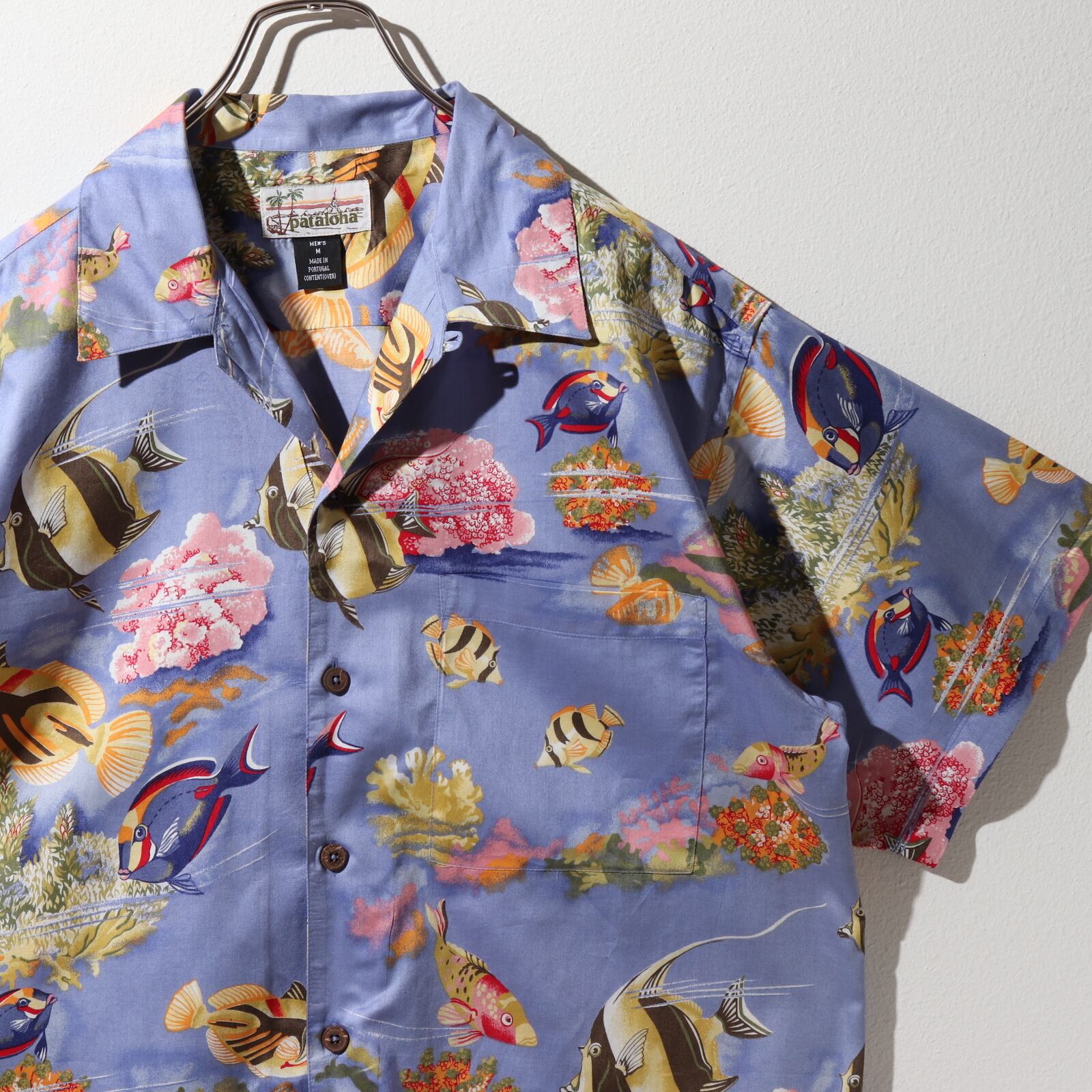 美品 Pataloha M 03年 熱帯魚 Patagonia パタゴニア アロハシャツ 総柄 