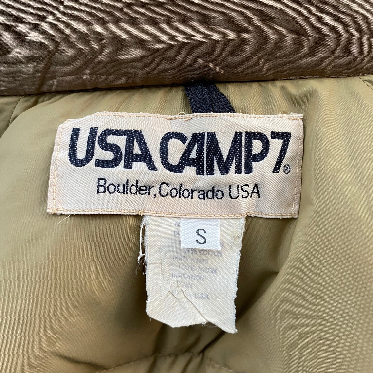 USA製 70年代 CAMP7 キャンプセブン ダウンジャケット メンズS 古着