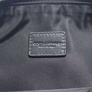 DOLCE&GABBANA logo graffiti clutch bag