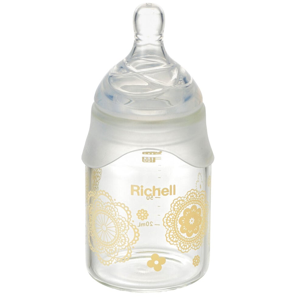 リッチェル おうちミルクボトル 耐熱ガラス製ほ乳びん 0-3ヵ月頃