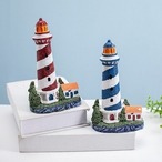 マリンテイスト オブジェ 大きめ 高さ20cm 灯台 インテリア 地中海風  海の家 アンティーク ハワイアン雑貨 おしゃれ 玄関 リビング カフェ