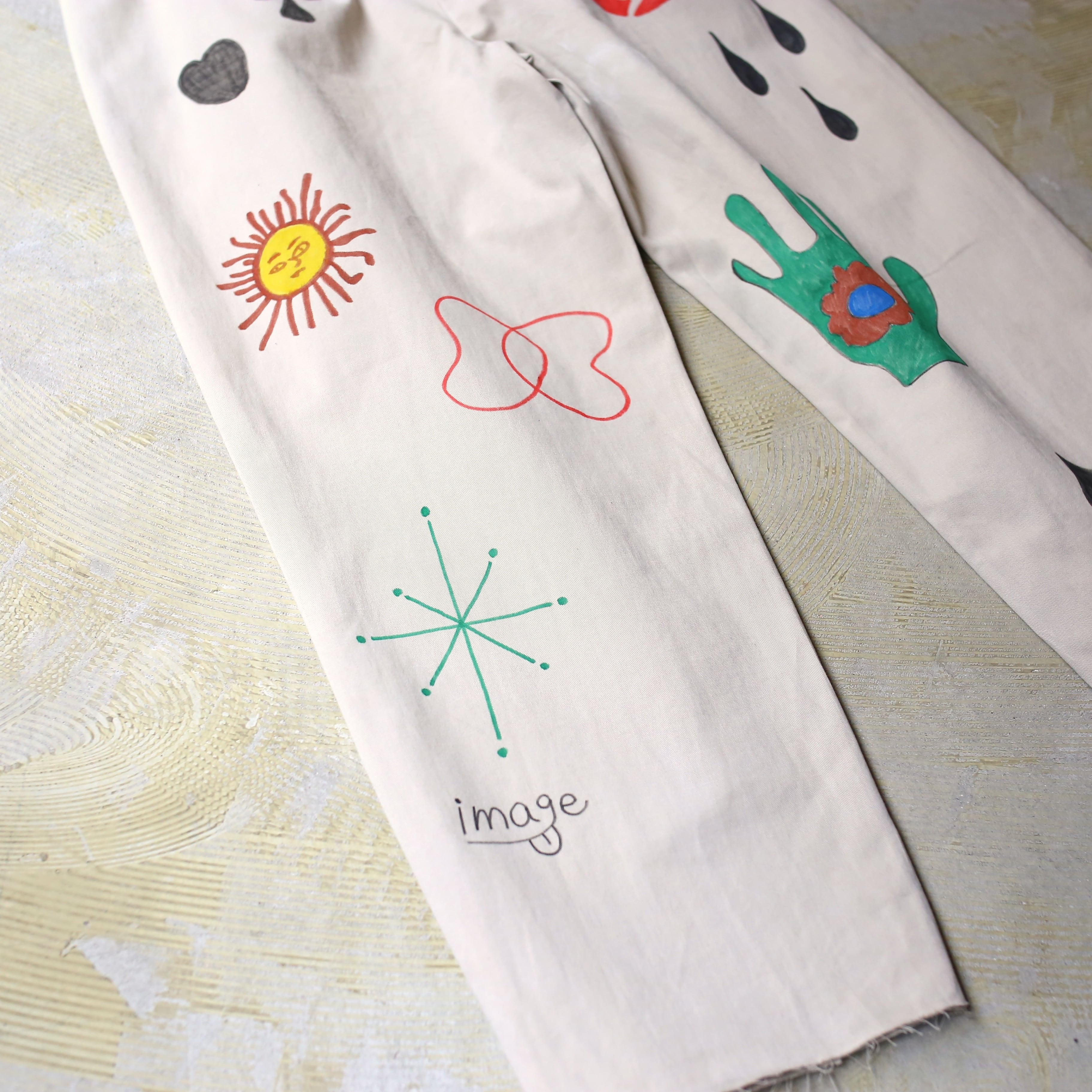 RALPH LAUREN】HAND PAINT DESIGN MEMORIAL PANTS / ラルフローレン
