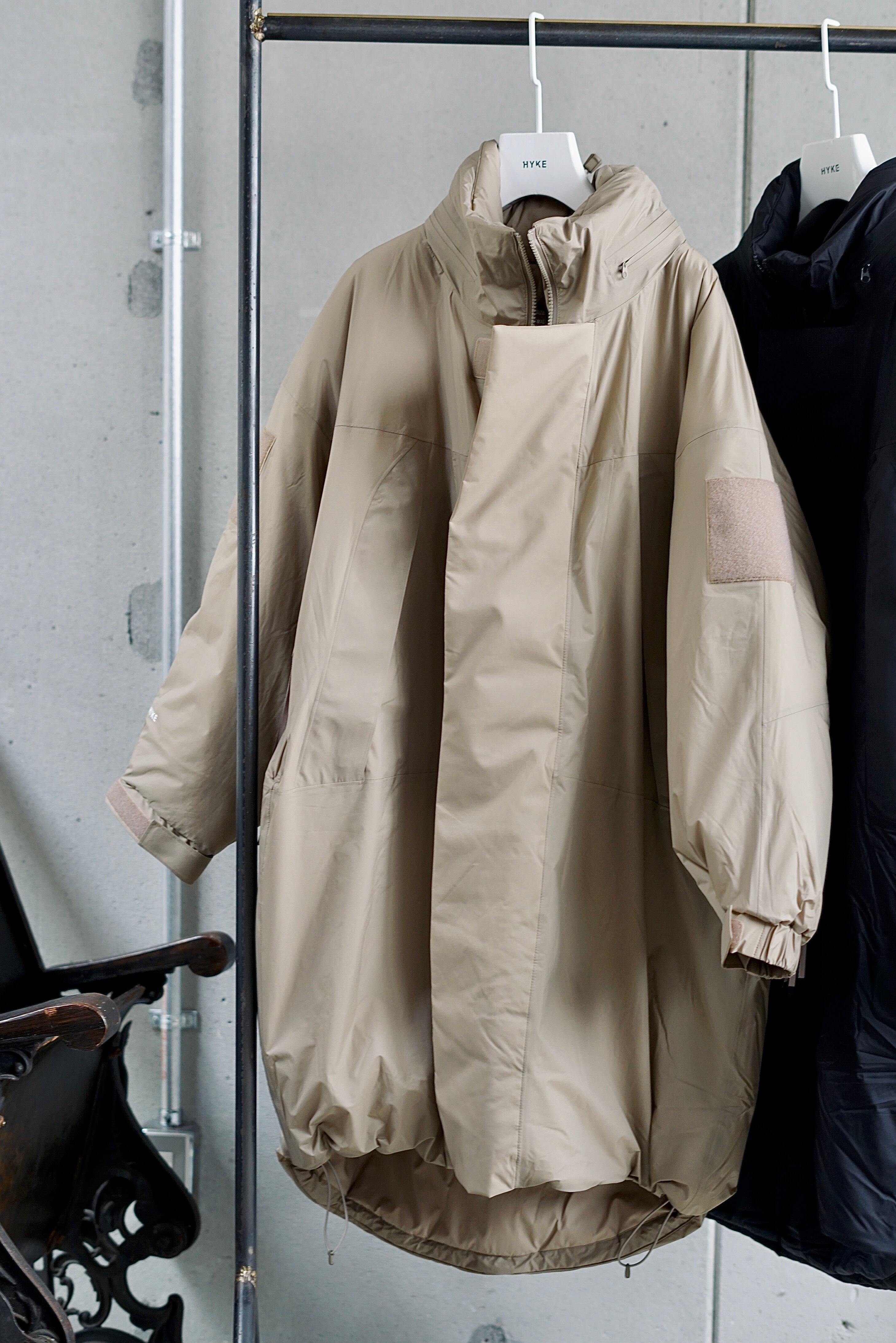 hyke pertex puff parka size5 サンドストーンベージュ