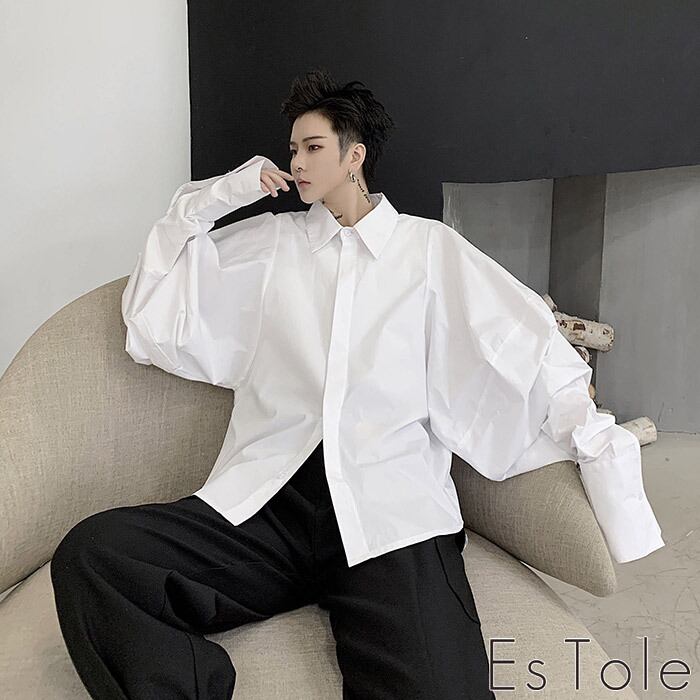 お支払い確認後20日以内発送】EsTole バルーンビッグスリーブシャツ