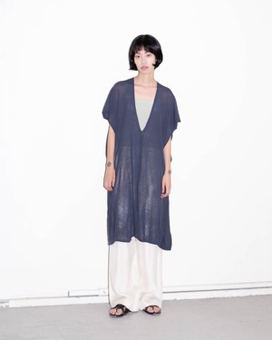 1980s KENZO - open back sheer knit dress