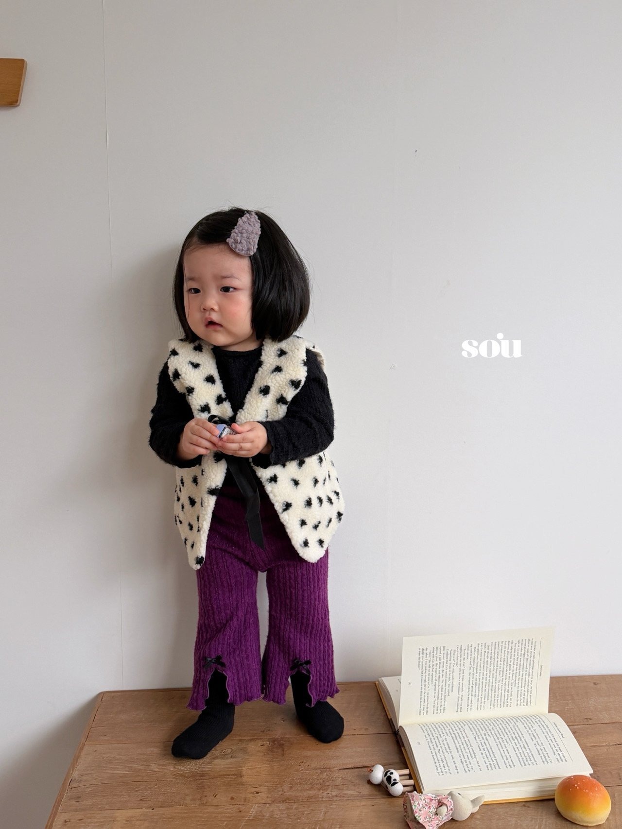 SO U［取寄］heart dumble vest 26winter