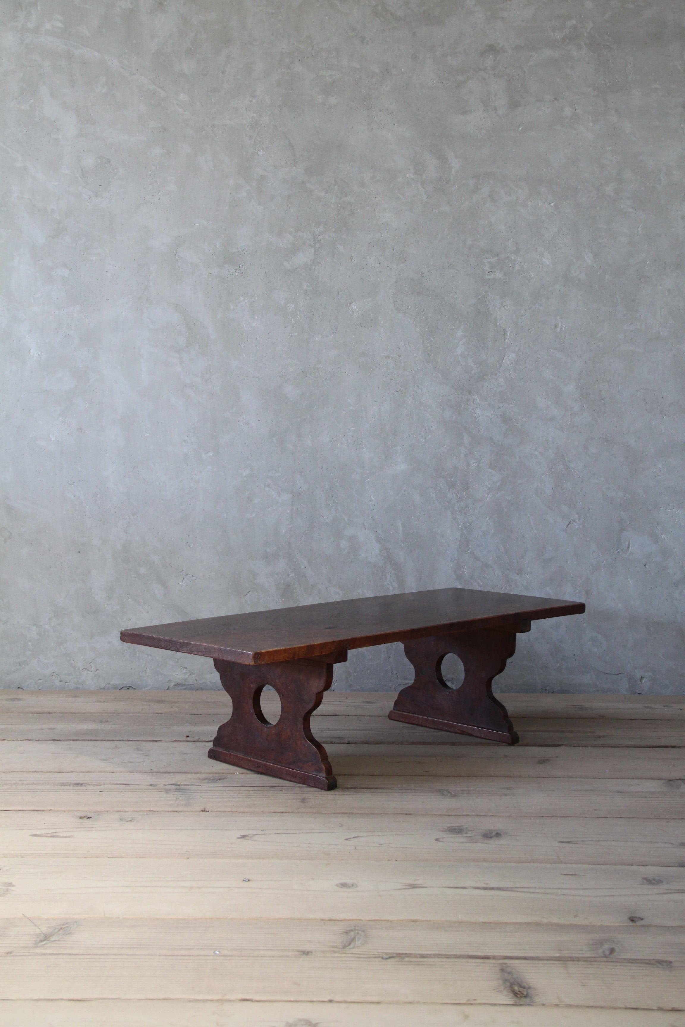 欅材の文机 古家具/古道具/アンティーク/机/テーブル/文机/ロー