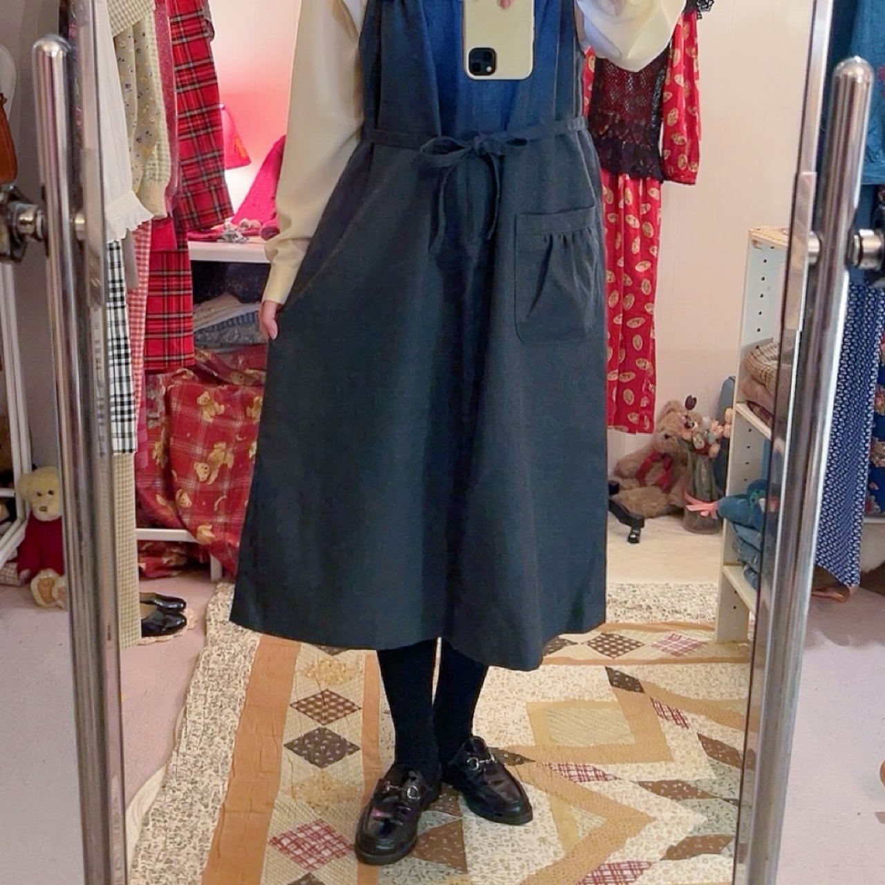 house trail jumper skirt