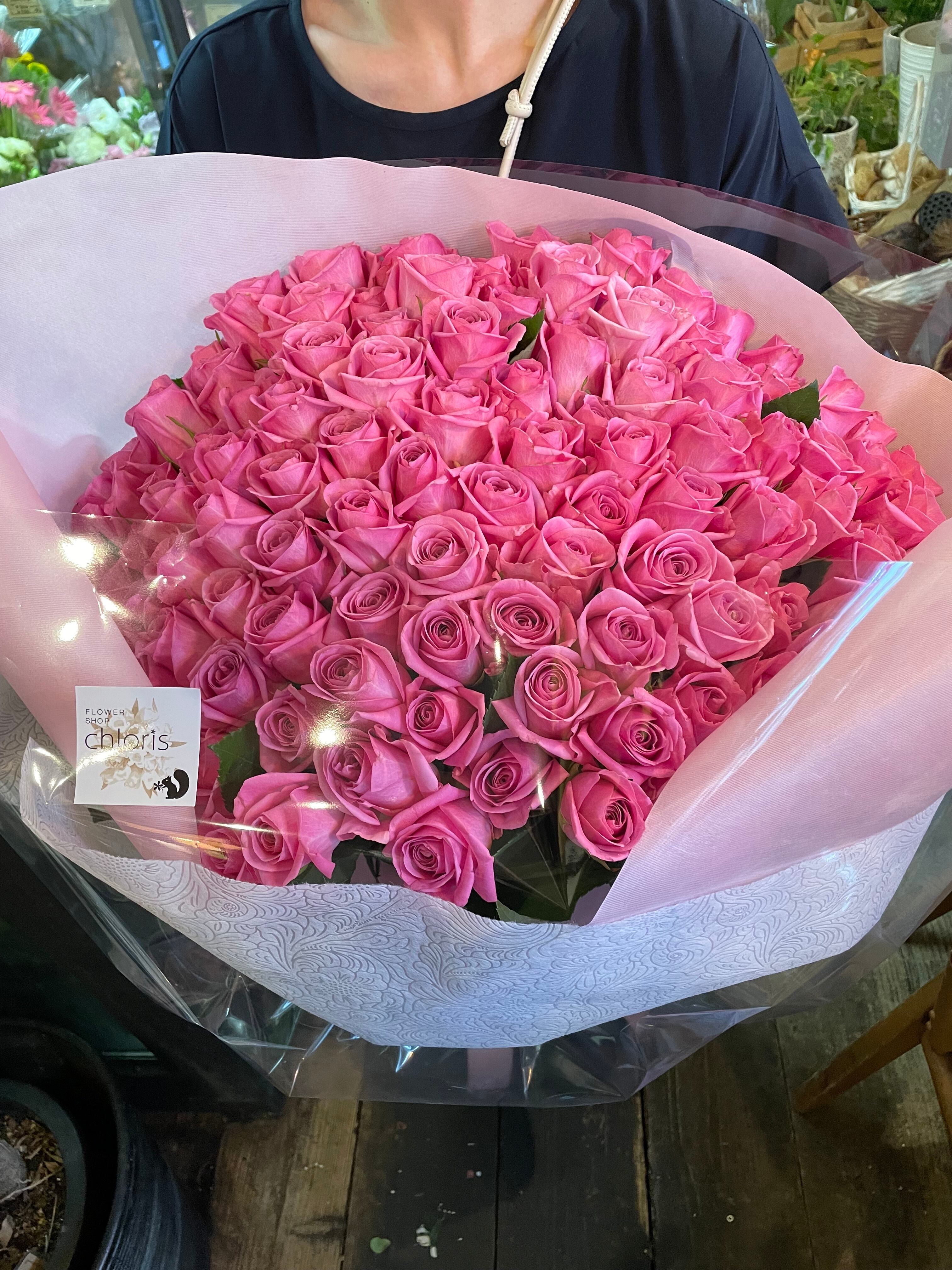 Elegant purple bouquet 【エレガントな紫の花束】 | flower shop