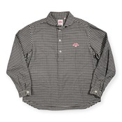 DANTON ダントン ギンガムチェック 長袖 プルオーバーシャツ サイズ 42 /ホワイト×ブラック/日本製