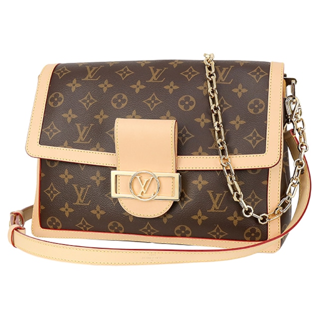 New LOUIS VUITTON ルイヴィトン ショルダーバッグ ドーフィーヌ・ソフト GM モノグラム ブラウン バッグ 肩掛け 斜め掛け 新品