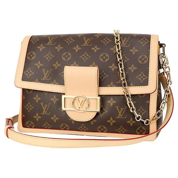 New LOUIS VUITTON ルイヴィトン ショルダーバッグ ドーフィーヌ・ソフト GM モノグラム ブラウン バッグ 肩掛け 斜め掛け 新品