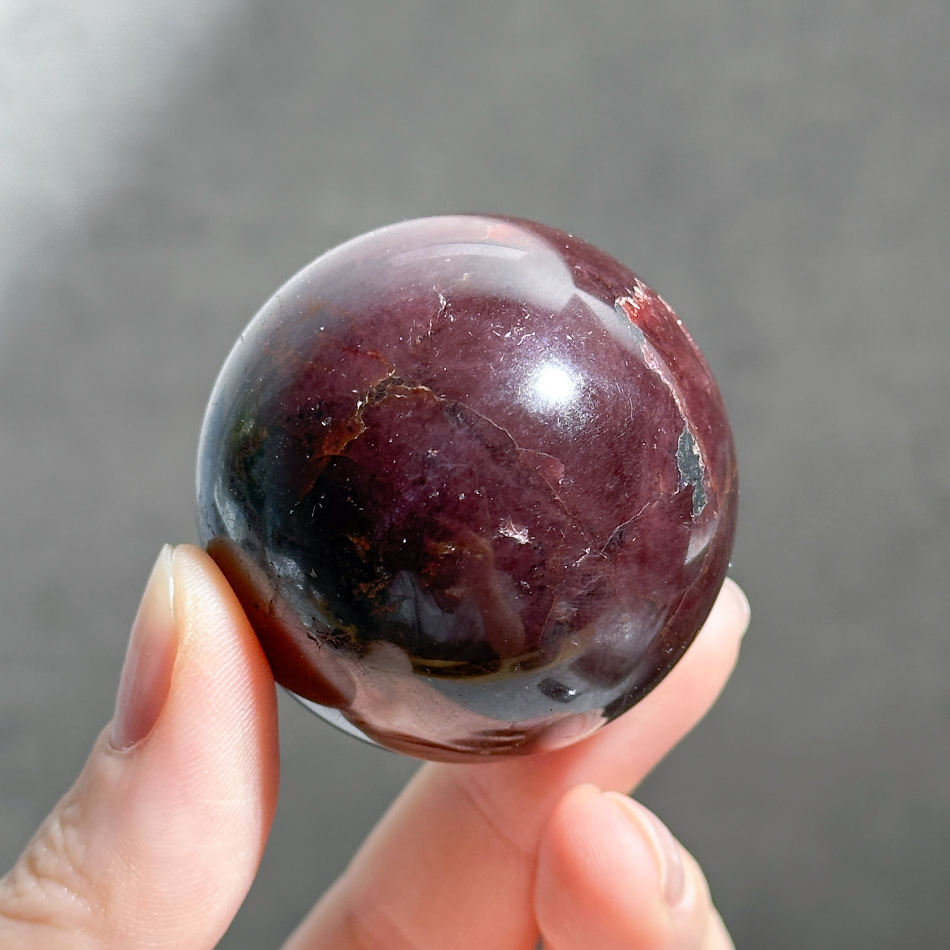 スターガーネット スフィア(丸玉)35◇Garnet◇天然石・鉱物・パワーストーン