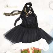 バレエ 衣装 まとめ売り セット 4点 ロマンティックチュチュ チュチュ ワンピース 小物 腕飾り 頭飾り 発表会 コンクール ダンス 舞台 水色 花柄 ジュニア 子供 ロマンティック コスチューム まとめ売りセット 女の子 舞台衣装 発表会用 おしゃれ キッズ 子供服 かわいい