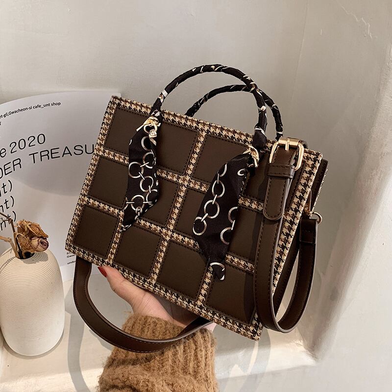 格子柄スタイル ハンドバッグ メッセンジャーバッグ Tiancai_Wing_Bag9318158560