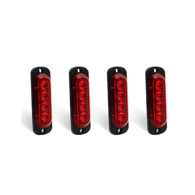 ライブオンXZ 赤　セット Ygmylandbb LED トラック サイドマーカーランプ 車幅灯 路肩灯
