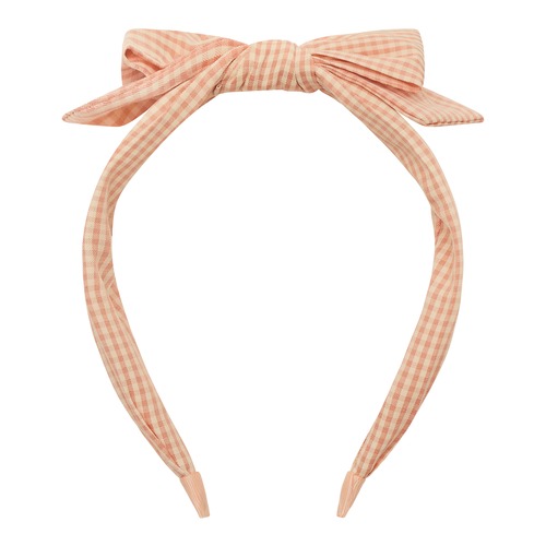PEACH GINGHAM EDIE BOW ALICE_182106 69