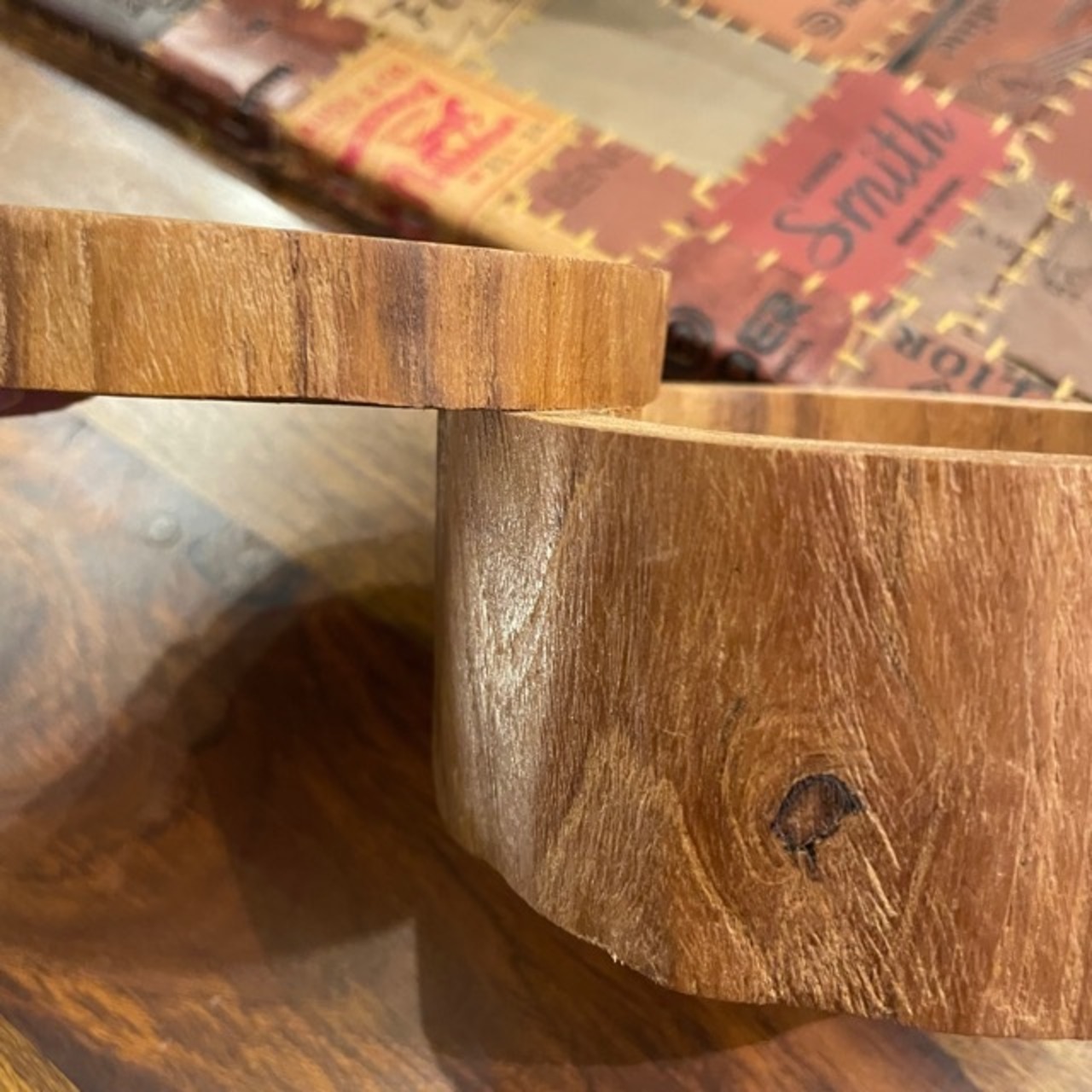 Thailand Teak Wood Slide Box Natural / タイ チークスライドボックス ナチュラル 小物入れ 小物BOX 収納ボックス 木材 天然木 ナチュラル ハンドメイド チークウッド リビング収納 蓋付き 開閉可 ギフト プレゼント かわいい シンプル