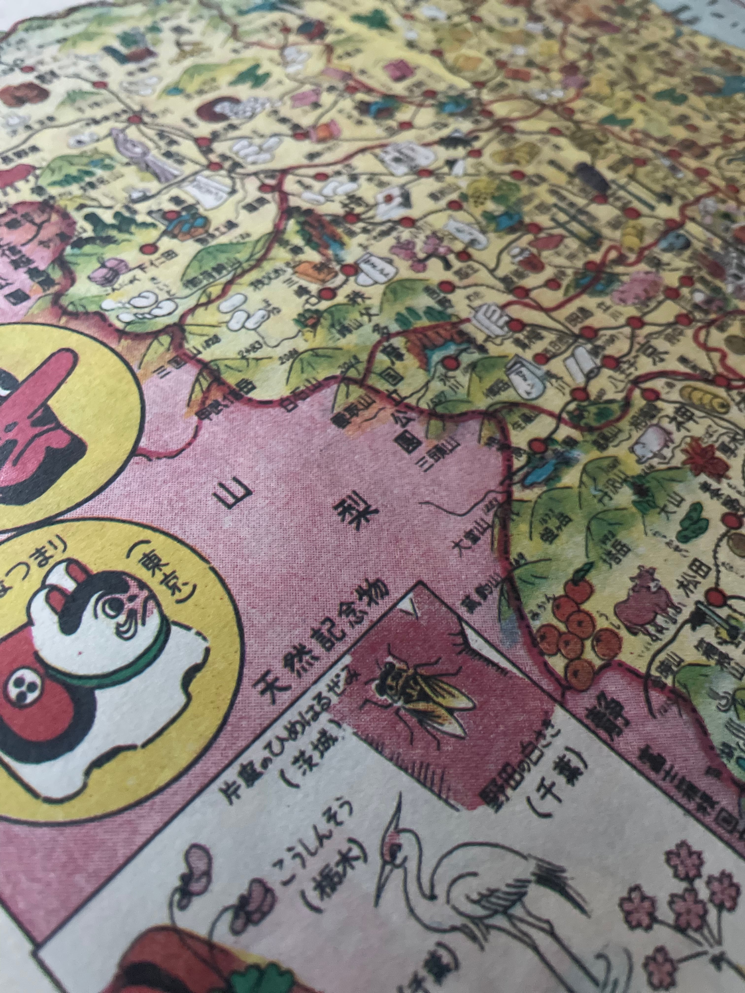 レトロ絵地図・関東（A3）1955｜ECA3-11-02 | 野ばら社通販部