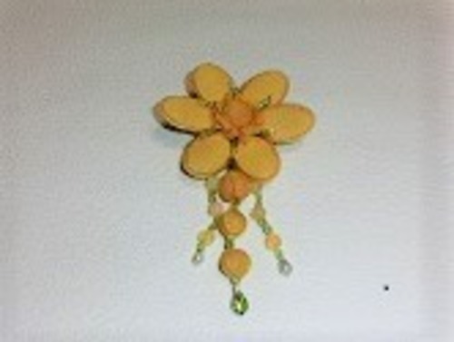 ブローチ 宮古苧麻織