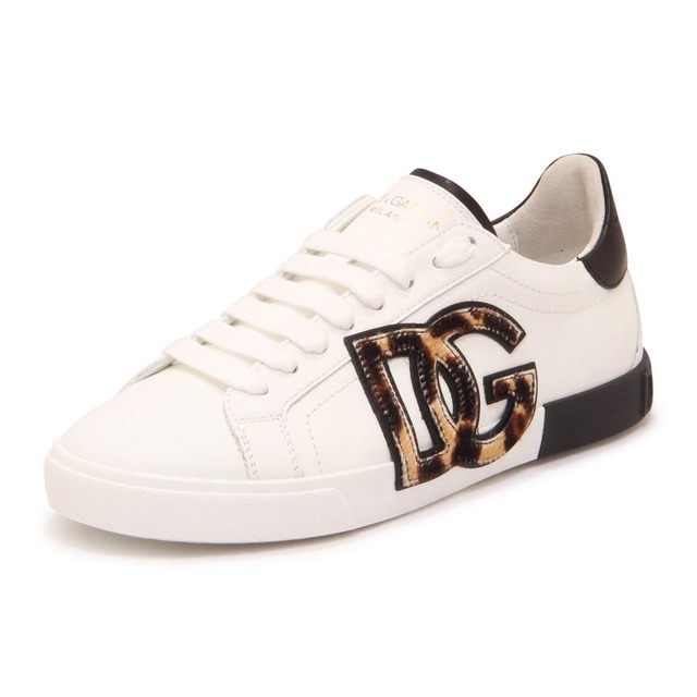 DOLCE & GABBANA レディース スニーカー レザー ホワイト
