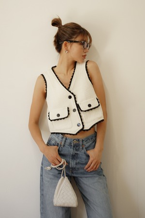 ツイード サマーベスト