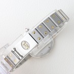 カルティエ サントスラウンド ワインレッド文字盤 thumbnail 9