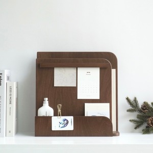 wood memo organizer L / ウッド メモ オーガナイザー L デスク 原木 韓国 北欧 インテリア 雑貨