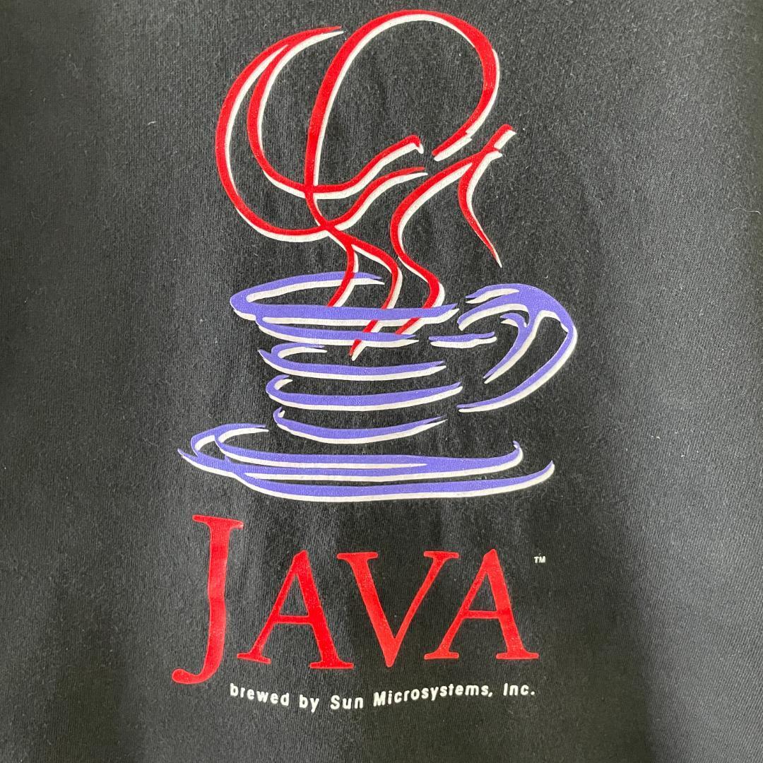 GF743 90s JAVA ロゴ プログラム言語 Tシャツ IT系 企業T 黒 GF743 90s JAVA ロゴ プログラム言語 Tシャツ IT系 企業T 黒