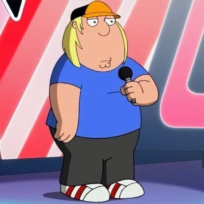 ★ブロックフィギュアキーホルダー★【 Family Guy ( ファミリー・ガイ ) 】クリス・グリフィン〚アメリカン雑貨 アメトイ〛