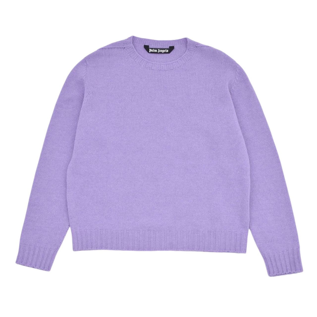 【Palm Angels】CURVED LOGO SWEATERREC(LILAC) - 1