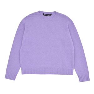 【Palm Angels】CURVED LOGO SWEATERREC(LILAC)