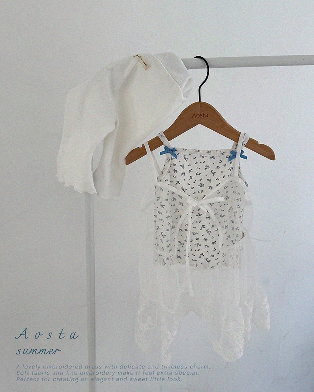 [Aosta] Lace-open Dress / [아오스타] 레이스오픈원피스