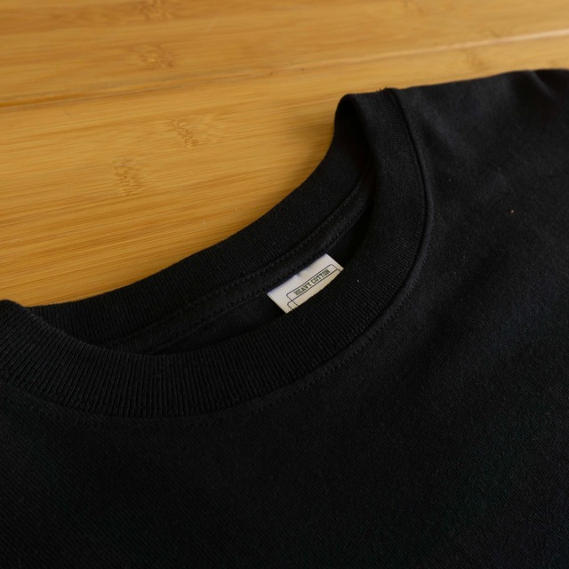 ランタン刺繍ロングシャツT【ブラック】