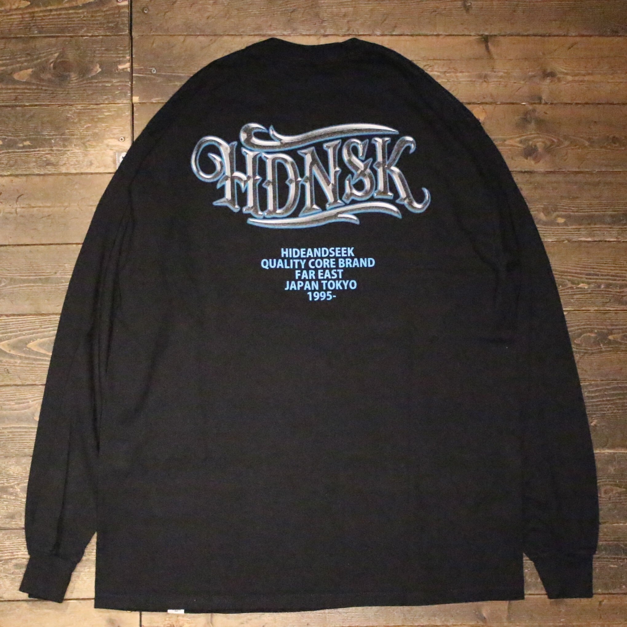 HIDE AND SEEK】LOVE ALL L/S Tee -WHITE (ハイドアンドシーク