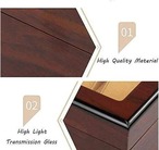 時計ボックス 時計収納 時計ケース 腕時計 木製収納 ディスプレイボックス ガラス サンルーフ ３スロット クラシック モダン ブラウン 父の日 敬老の日 ギフト