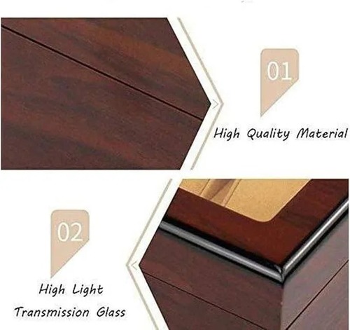 時計ボックス 時計収納 時計ケース 腕時計 木製収納 ディスプレイボックス ガラス サンルーフ ３スロット クラシック モダン ブラウン 父の日 敬老の日 ギフト