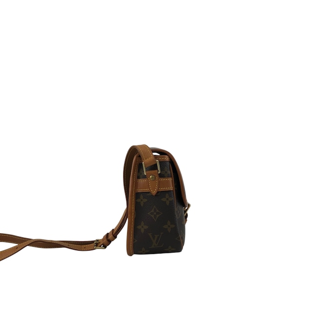 LOUIS VUITTON ルイヴィトン ソローニュ モノグラム ショルダーバッグ ブラウン フロントバックル レザー vintage ヴィンテージ オールド ijy8tn