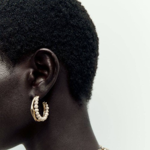 Double line pearl pierce A00039