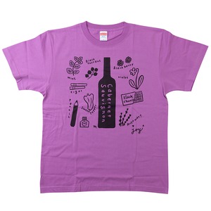 cabernet sauvignon Tシャツ（ラベンダー）