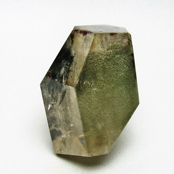 グリーンファントム 原石 虹入り ファントムクォーツ 一点物 171-7729