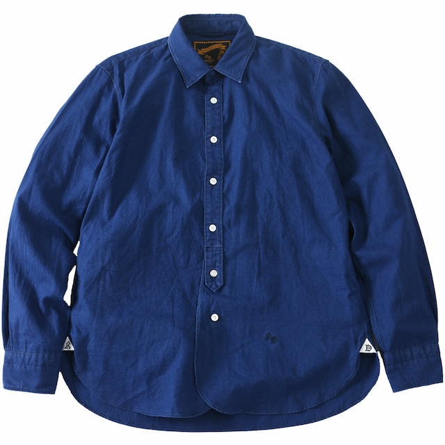 KHONOROGICA INDIGO COTTON BASIC SHIRT / コノロジカ インディゴコットンベーシックシャツ（NVY）