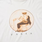 90s TALIA アートプリントTシャツ ホワイト コットン