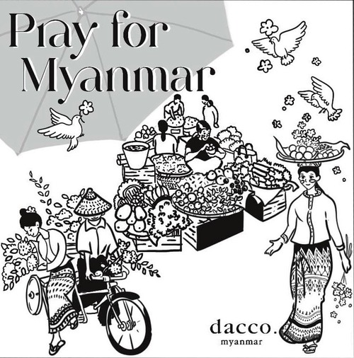 2025ミャンマー地震応援チャリティーステッカー