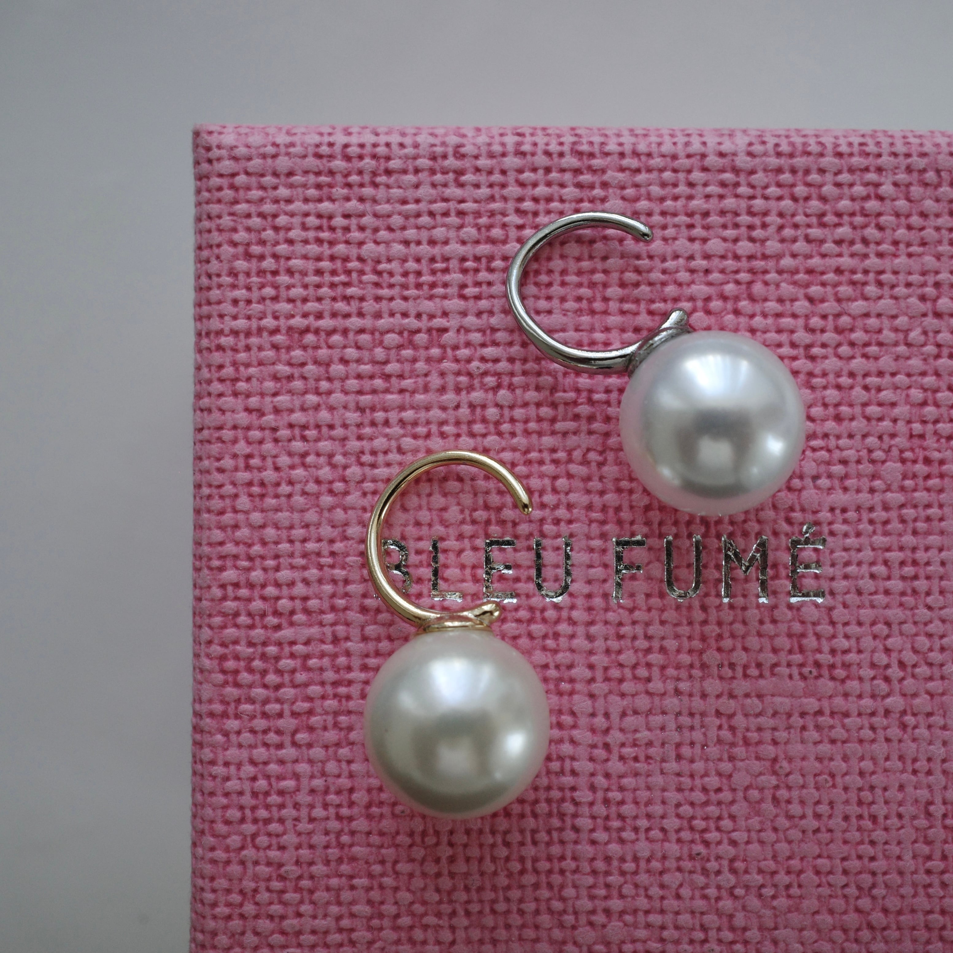 Big pearl earcuff | BLEU FUME