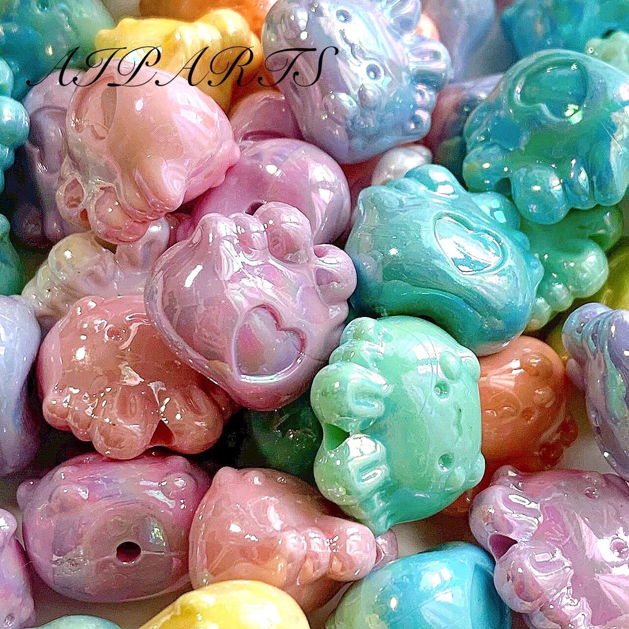 1袋100円均一】ハンドメイド資材 素材 アクリルビーズ カスタムビーズ