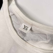 Y's ワイズ ヨウジヤマモト デザイン 半袖Tシャツ カットソー /ホワイト