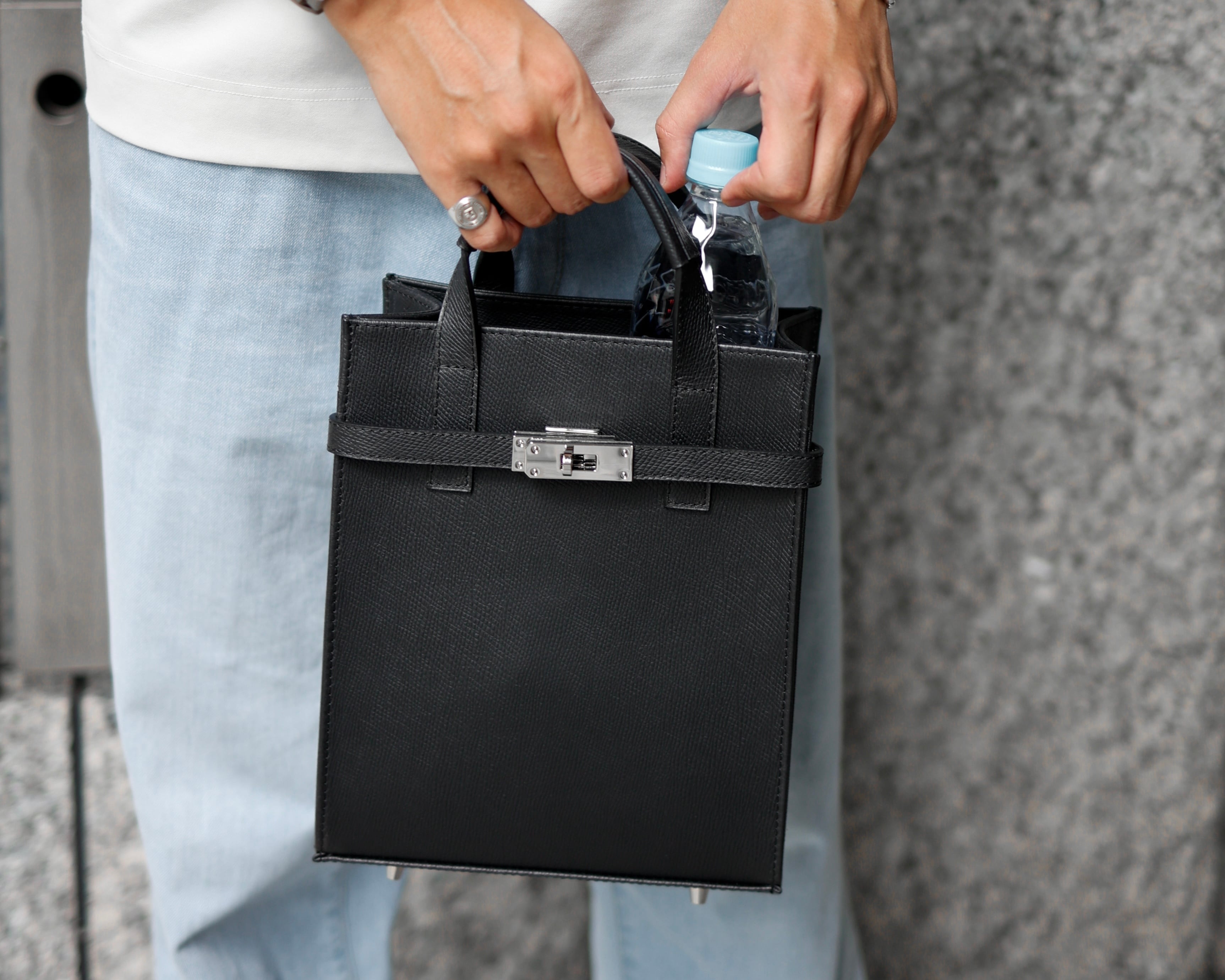 A-croire Metal Leather Mini Totebag【送料無料】 | EUROKENVY®︎