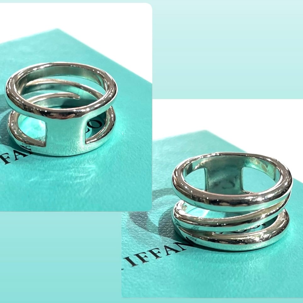 TIFFANY&CO】1964 シルバー925デザインリング／15.5号／シルバー925／W