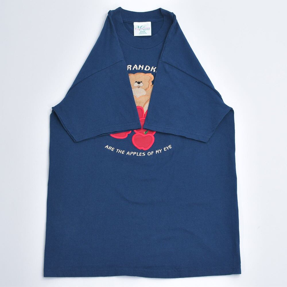 90s USA製 MCZ Sportswear アニマルデザイン テディベア アップリケ